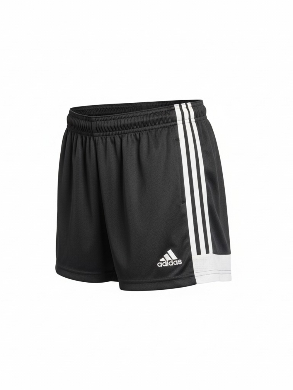 adidas Black Shorts with White Side Stripes
